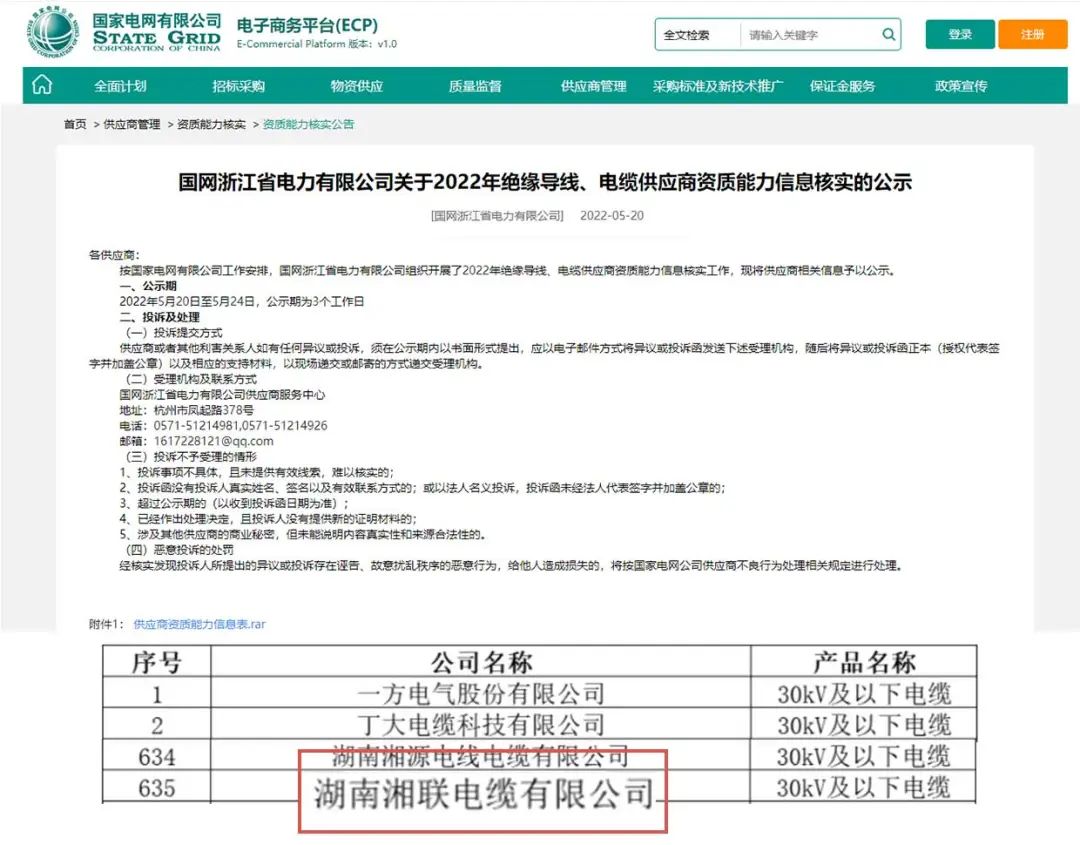 喜訊 | 湘聯(lián)電纜順利通過國家電網(wǎng)“供應商資質能力”審核！